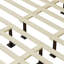 Lit plateforme California King en bois massif avec rotin