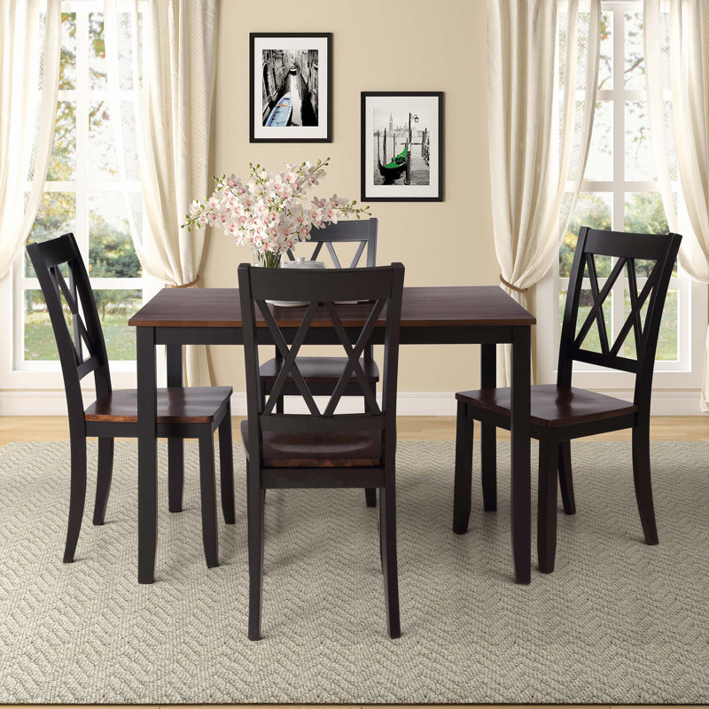 5-Piece Dining Table Set, Espresso