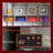 24 Inch Freestanding Electric Fireplace With 3-Sided Glass Realistic Flame Effects Remote Control & Heater