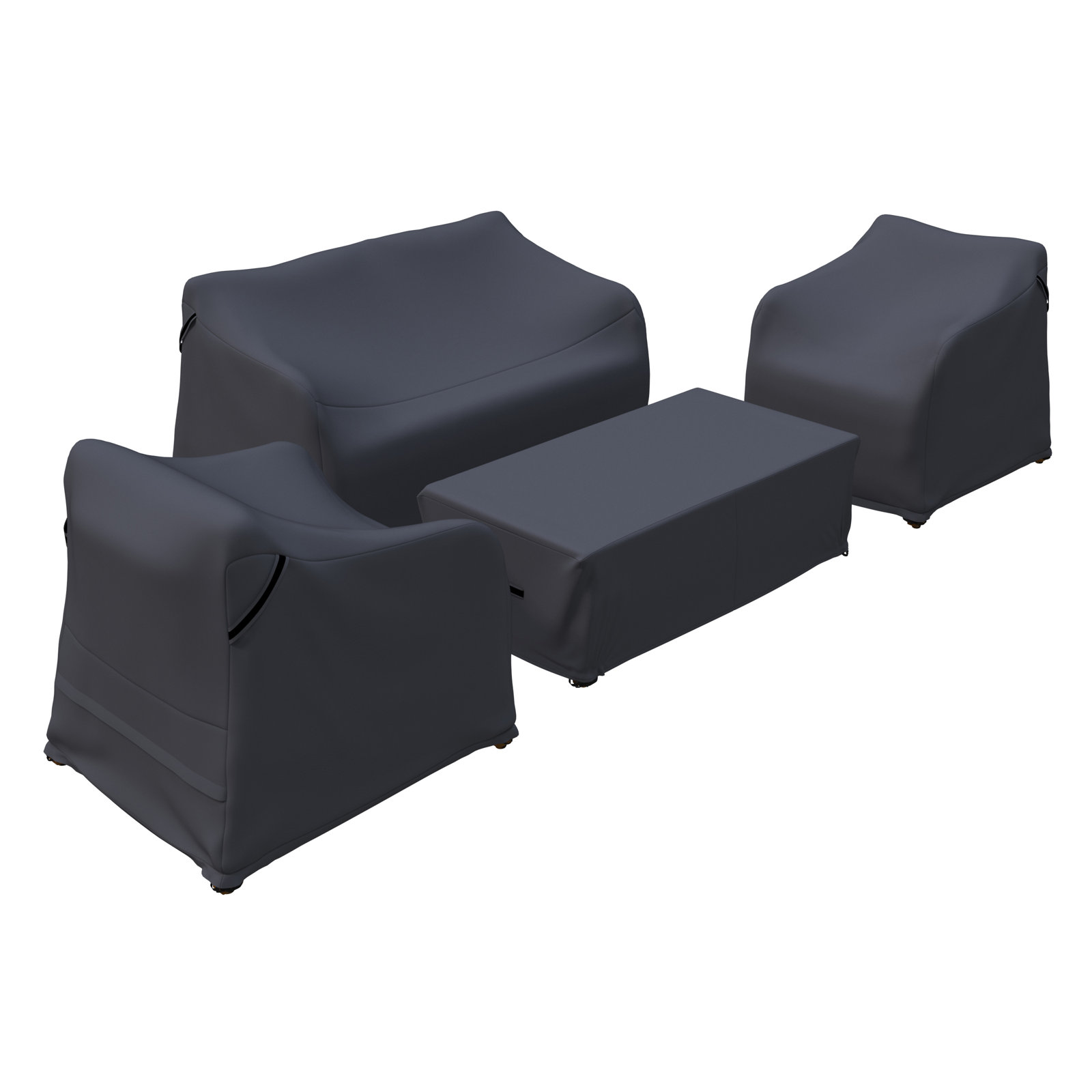 Acacia Wood Outdoor Conversation Set Cover