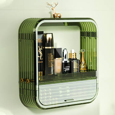 Crathie Cosmetic Makeup Organizer Mercer41 Finish: Green