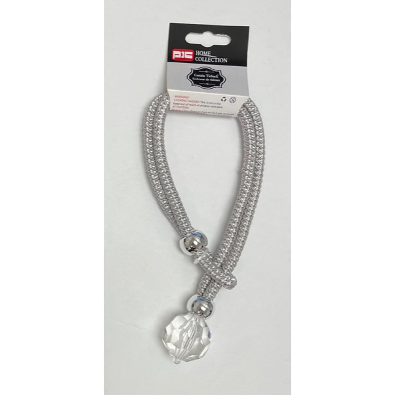 Attache de rideau (17 po) - Boule, Argent