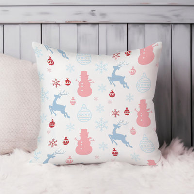 Holiday Chritmas Snowman & Reindeer I Modern