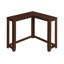 Table console d'angle en bois brun de 91 cm (36 po)-616137811-616137812-616137815