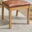 Ensemble de salle à manger extensible à double piétement de 63" à 79" avec rallonge intégrée et chaises tressées-1301854867-1301854892