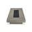 Cowden Rectangle Concrete Propane Smokeless Fire Pit Table-316610039