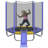 7FT Trampoline For Kids With Safety Enclosure Net, Slide And Ladder, Easy Assembly Round Outdoor Recreational Trampoline-101016004