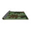 Tapis vert/brun à motifs-1196365988