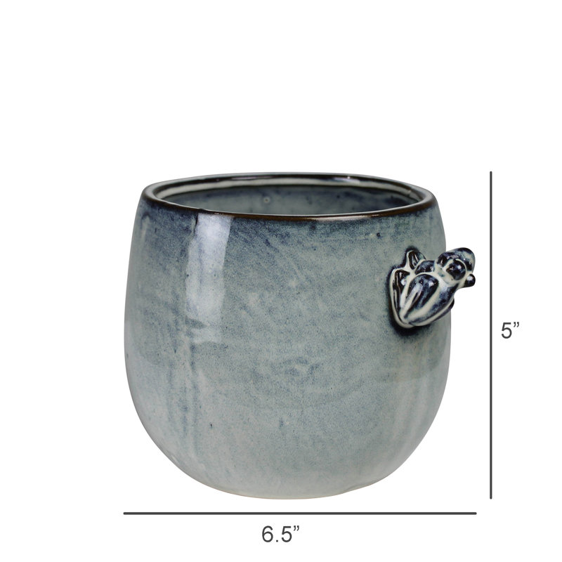 Cache-pot Grenouille, céramique - 4 po