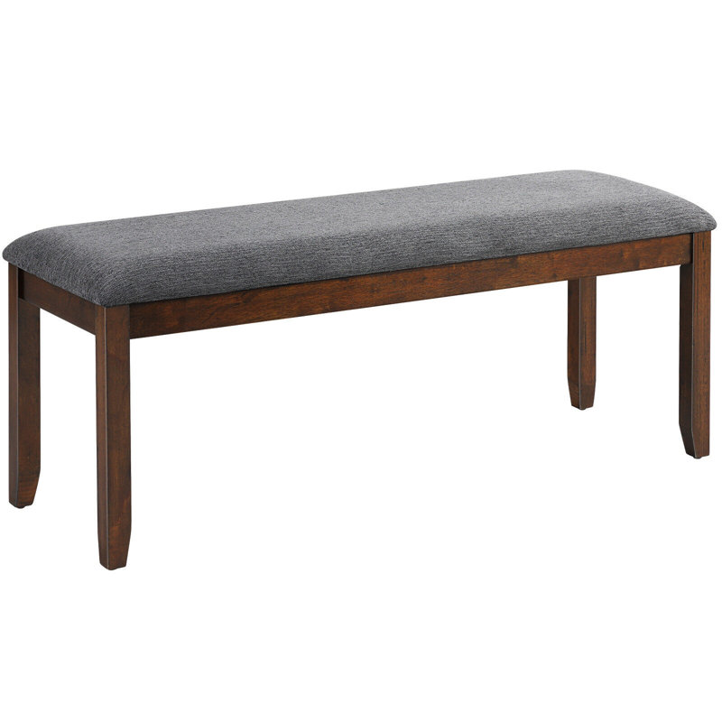 Banc de salle à manger rembourré avec pieds en bois Red Barrel Studio®