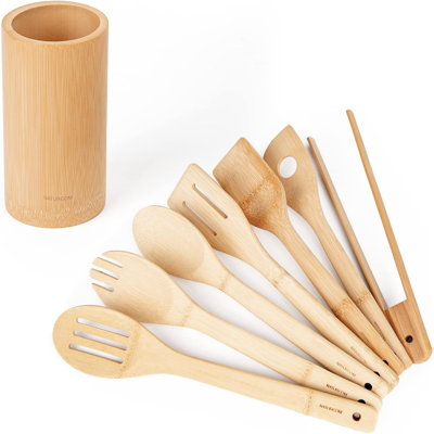 8-piece Bamboo Utensil Set 