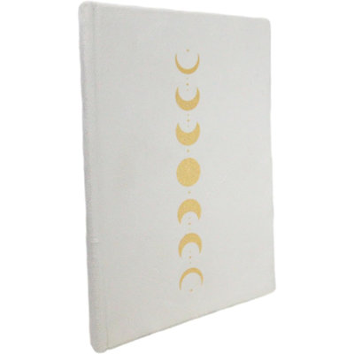 Cahier à couverture en velours Lunar Moon New Age Wicca A5