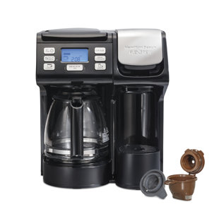 Hamilton Beach Gen 4 FlexBrew Single-Serve Coffee Maker with Removable  Reservoir, Compatible with Pod Packs and Grounds, 50 oz., 4 Fast Brewing