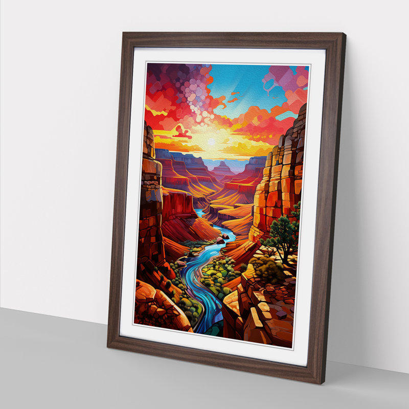 Grand Canyon Modern - Framed Print