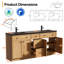 Meuble-lavabo double 72 po avec lavabo en résine Modern-2023637046-2023637047