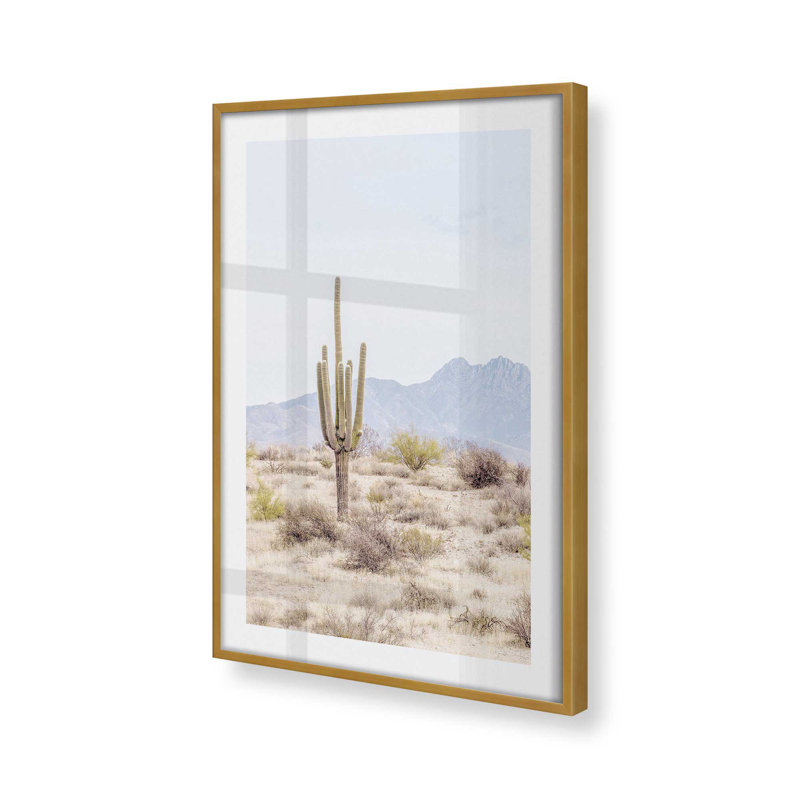 Impression de beauté Barren, Cadre doré poli, H 25,25 po x l 19,25 po x P 1,25 po