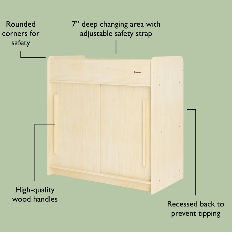 Safeglide Changing Table And Diaper Organizer Bundle