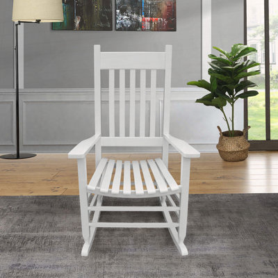Chaise berçante en bois massif