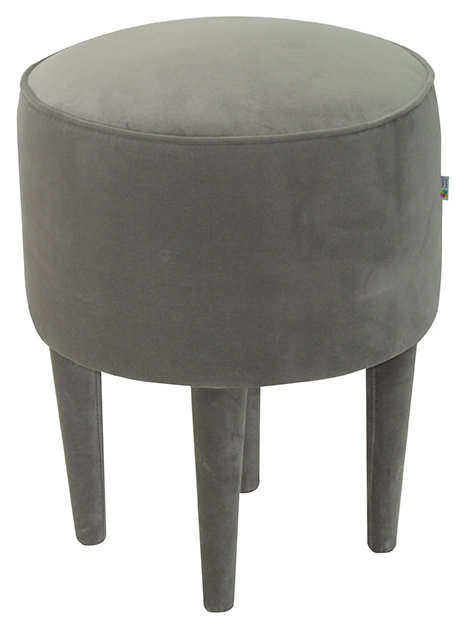 Solid + Manufactured Wood Accent Stool, Grey