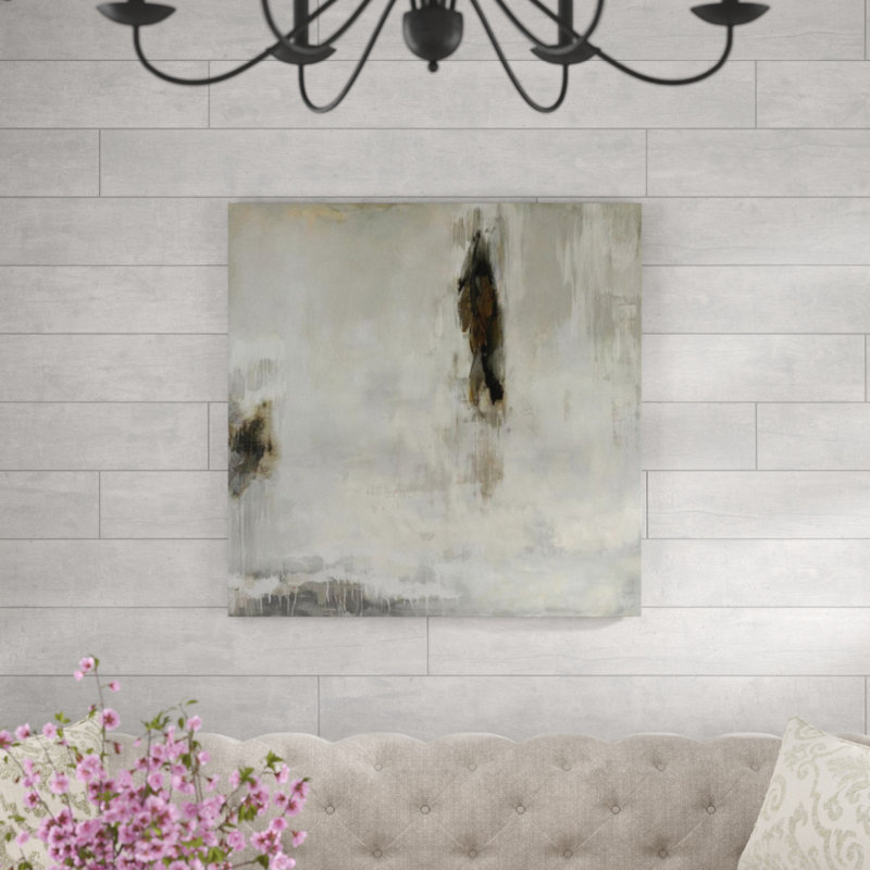 Luna II par Paul Duncan - Peinture, Image au pinceau gel, H 36 po x l 36 po x P 1,5 po