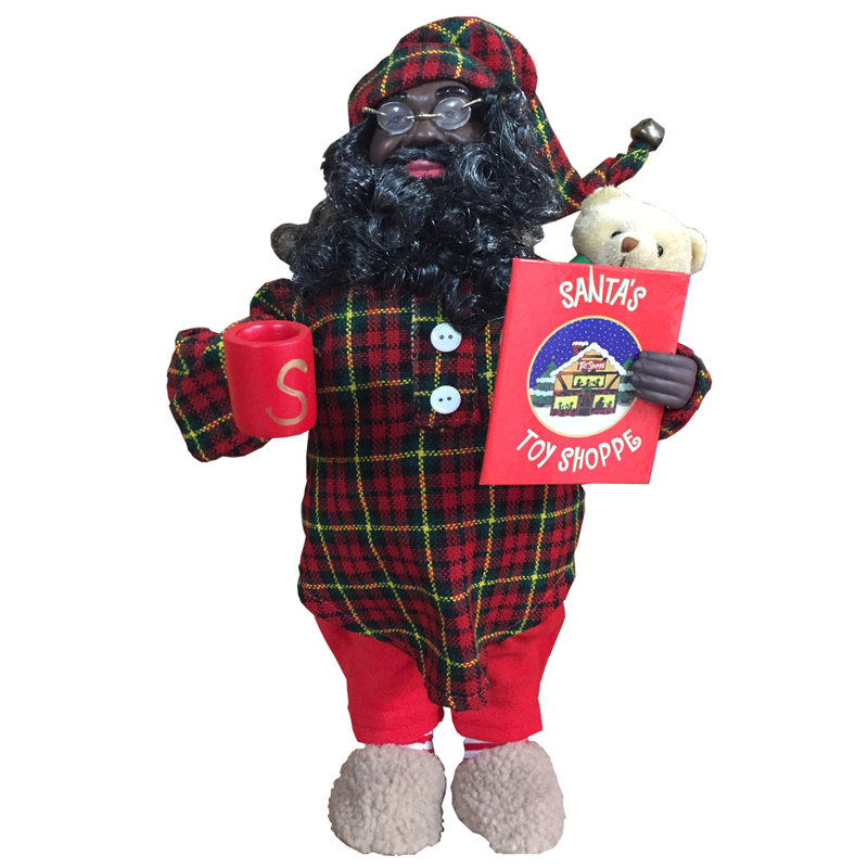 Figurine de père Noël afro-américain