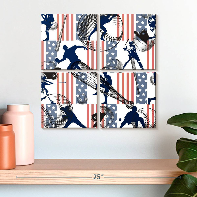 Sireci Baseball Pattern, 18" H x 18" W