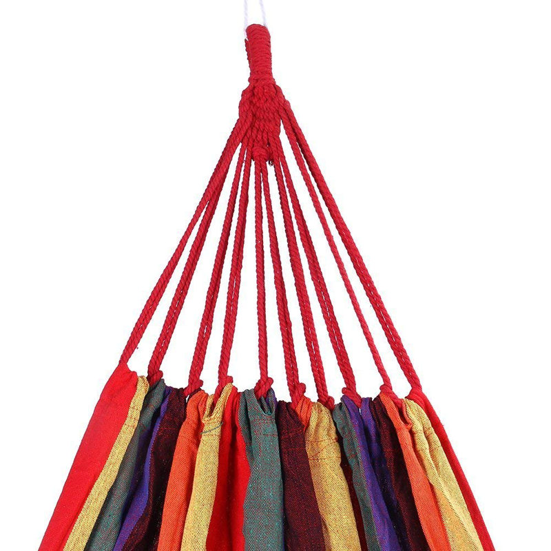 Hamac classique double en coton Newsburg, Rouge