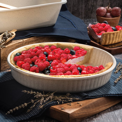 Pasabahce Round Glass 2 Piece Baker Bakeware Set