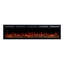 Vibrance Recessed or Wall Mounted Electric Fireplace Heater, Multi-Flame Colors, Voice Assistant Compatible, Logs & Crystals, Remote Control-1878186073-1864073152