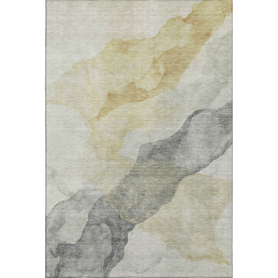 Premium Machine Washable Mayfield AMF2109 Abstract Rug