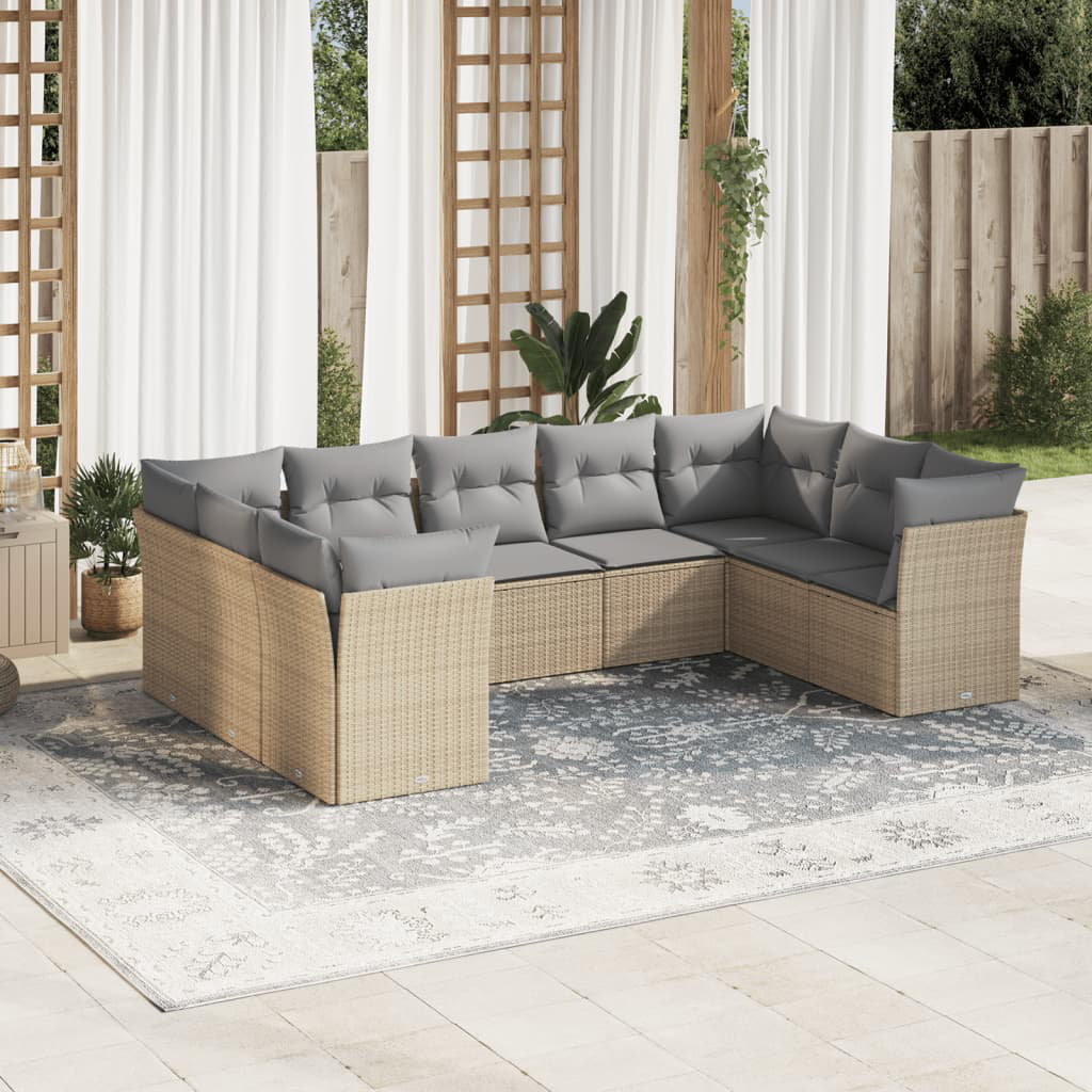 Perlo 289 cm breite Garten-Sofagarnitur