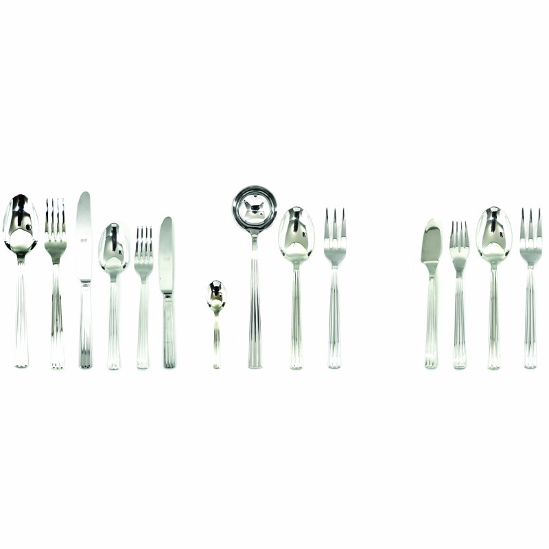 Ensemble de couverts Sole (Configuration P) - 113 pièces - Acier inoxydable