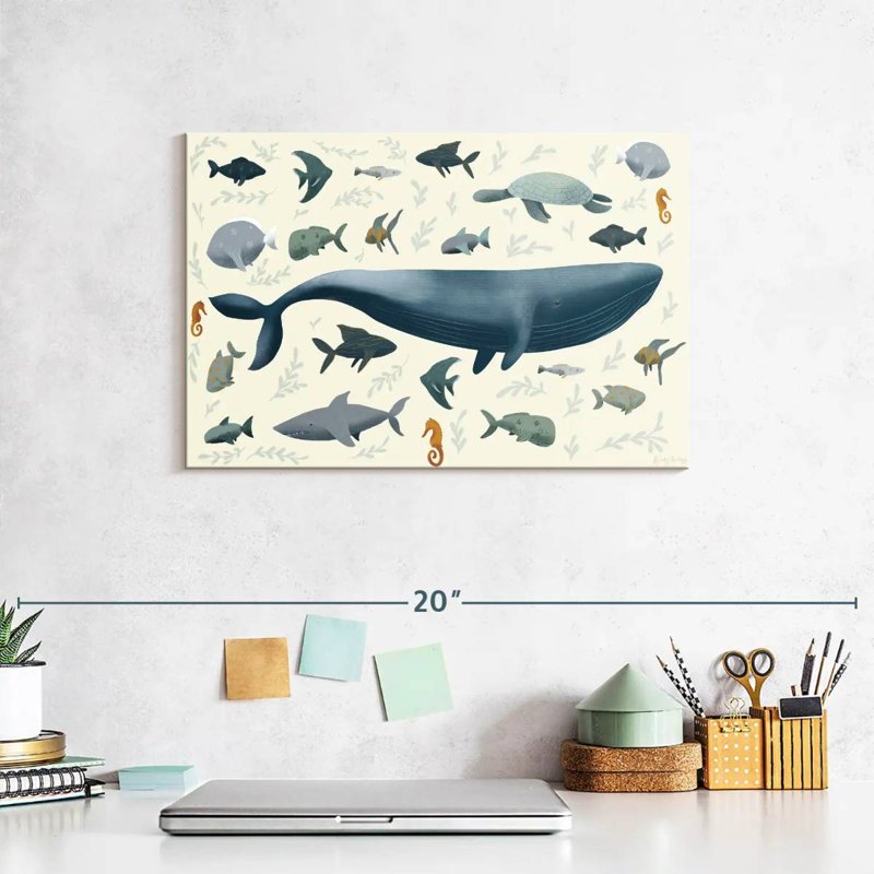Sea Animals, 8" H x 12" W