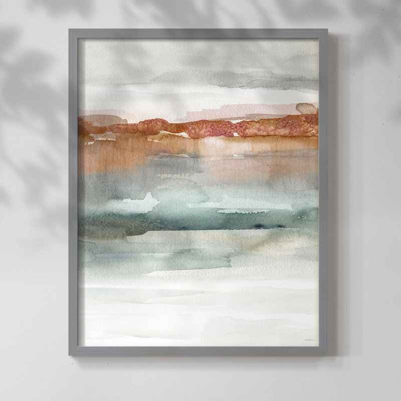 «Cinnabar Sundown», reproduction encadrée - bois massif, H 21 po x l 17 po, Gris