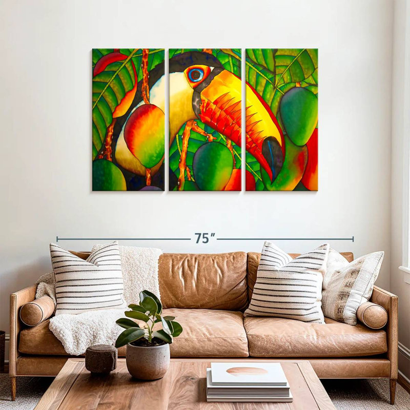 Paradise Toucan, 36" H x 57" W