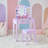 Teamson Kids Stardust Gisele Wood Vanity Table With Led Mirror & Drawer