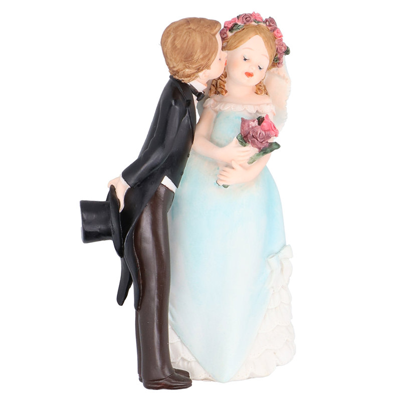 Couple de style européen Figurine artisanale en résine Artisanat de table Décoration de mariage 26266