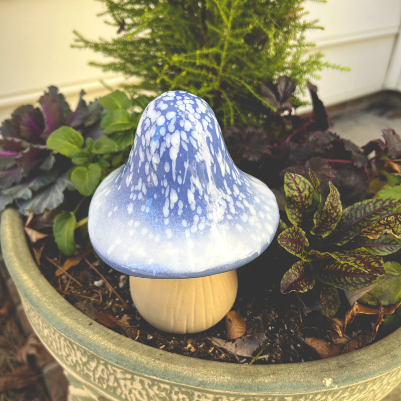 Accessoires de jardin en céramique, Bleu