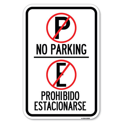 No Parking Prohibido Estacionarse (With Symbol)/23595