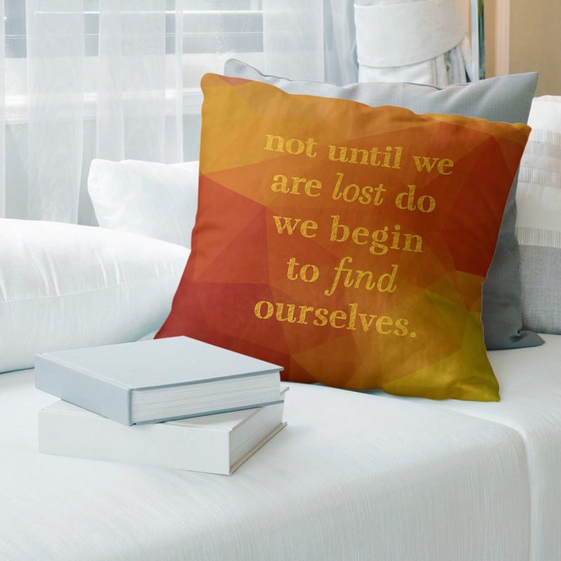 Coussin artificiel «Faux Gemstone Find Yourself», 18 po x 18 po, Jaune ambre, Polyester/ Bourre en polyester
