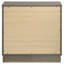 Table de chevet 2 tiroirs Grey Oak-196468149