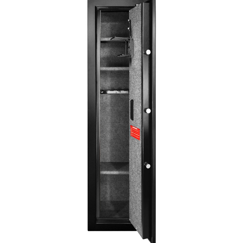 Coffre-fort biométrique Silent Mode - 5,51 pieds cubes, amplement d'espace pour les carabines et les accessoires