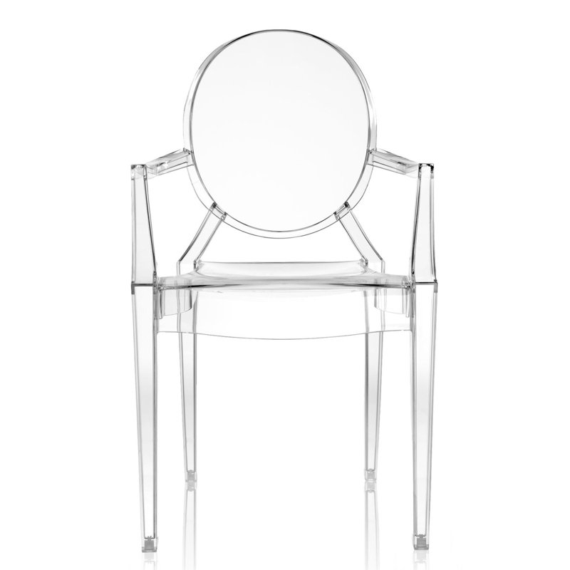 Louis Ghost Outdoor Dining Armchair, Crystal