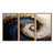 Toile avec cadre flottant brun