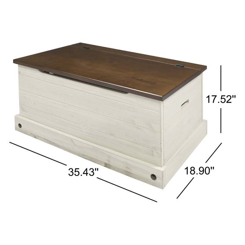 Danele Solid Wood Blanket Chest, Coffee