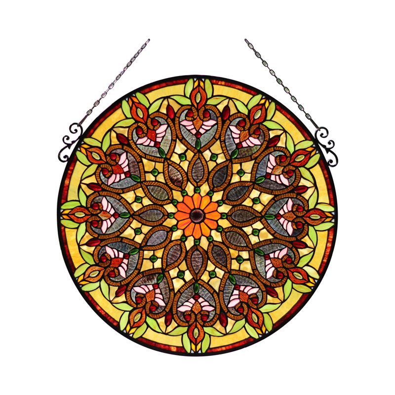 Kaukauna Abstract Window Panel, Yellow