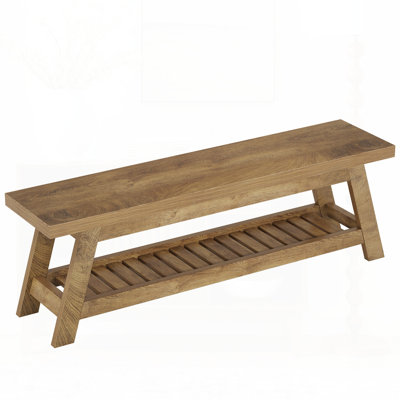 Wooden Entryway Bench