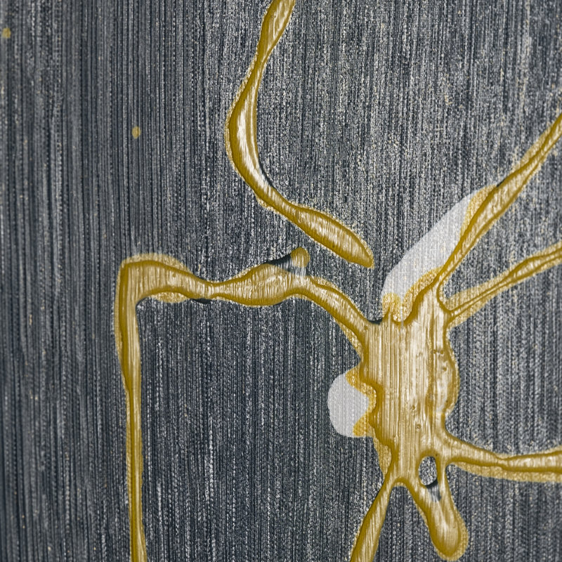 Blossom II a Hand Embelished Textured Canvas, 30" H x 24" W x 1.5" D