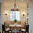 6-Light Rustic Wagon Wheel Chandelier For Dining Room Chandelier