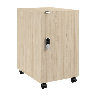 Bush Business Furniture Assure Mobile File Cabinet With Drawer, Door, And Keypad Lock